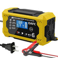 Car Battery Charger 6A 12V Car and Motorcycle Battery Charging Device Lead-acid Battery Smart Repair LCD Display