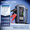 UTRAI 7000A Car Jump Starter with Air Compressor &  OBD Diagnosis & Power Bank All-in-One  Car Battery Emergency Boosters