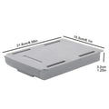Hidden storage box, desk storage drawer, self-adhesive plastic desktop storage rack