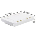 Hidden storage box, desk storage drawer, self-adhesive plastic desktop storage rack
